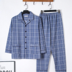 Pidžaamad Meeste S&uuml;gis- ja Talvine Suurendus Vabaaja meeste Puuvillased &Otilde;hukesed &Uuml;likonnad S&uuml;gispuuvillane Pikkade Varrukatega Meeste Koduteenindus L