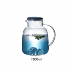 1800 ml klaasist k&uuml;lma vee pudel k&auml;epidemega puuviljatee tass, veekeetja, m&auml;gine disain, k&otilde;rgel temperatuuril soojendatav kannu gradientv&auml;rviga handmade