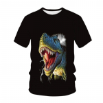 Jurassic Park Dinosaurus 3D Prindiga Laste T-s&auml;rk Suvine Mood Vabaaja T-s&auml;rk Poisid T&uuml;drukud Unisex Lasteriided T-s&auml;rk Topid 100