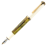 Pelikan Souveraine M400 t&auml;itesulepea valge kilpkonna muster B j&auml;me M400