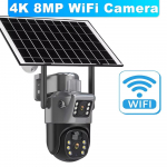 LS VISION 12MP 6K p&auml;ikesepatarei v&auml;liskaamera 10x suumiga kolme objektiiviga PTZ WiFi valvekaamera turvakaitse 4K 8MP nutikas CCTV kaamera Wifi Cam No Zoom
