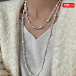 Vintage Pearl mitmekihiline p&auml;rlihelmestega kaelakee naistele Armsad elegantsed peoehted pulmakingitused A1