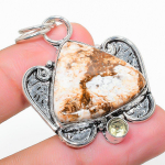 Wild Horse, Citrine 925 Sterling Silver Jewelry Pendant 1.89 f6z30