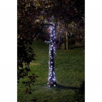 Guirlande solaire d'ext&eacute;rieur SMARDTV - Luciole 100 Leds blanc froid - 11.9m - m&eacute;tal
