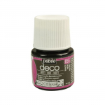 Peinture acrylique - Pebeo - P.BO D&eacute;co - Noir mat - 45ml - Finition mate