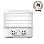 5-aluseline reguleeritava temperatuuriga toidukuivati, automaatne toidukuivatusmasin toidu ja t&otilde;mbluste jaoks, UK Plug