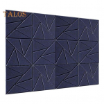 12 tk helikindlat seinapaneeli, isekleepuvat, heli neelavat, suure tihedusega paksu akustilist vahtpaneeli, m&uuml;rasummutusseina kaunistusplaati sinine