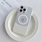 PC Kompvekiv&auml;rvi kokkup&otilde;rge Magsafe'i telefonikate iPhone 16 15 14 13 12 11 Pro Max jaoks, juhtmevaba laadimine, matt, eemaldatav telefonikate iPhone 16 Pro Max valge