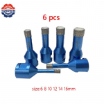 5 tk 20/25/30/35-40 mm teemantkattega puuriterade komplekt keraamiliste plaatide augusaag klaaskeraamika marmorist graniidist kiviportselaniga sinine