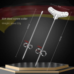 304roostevabast terasest k&ouml;&ouml;giviljade spiraalnuga nikerdust&ouml;&ouml;riist restoranile Kurgisalati hakkija K&auml;sitsi spiraalkruviga viilutaja l&otilde;ikur