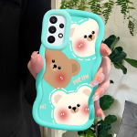 V&auml;rvitud mustriga Big Wave Edge pehmest silikoonmaterjalist Macaron telefoni&uuml;mbris, p&otilde;rutuskindel kaitsev kummist korpus Samsung Xiaomi Poco Redmi jaoks Redmi Note 13 Pro+ 5G valge