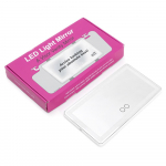 LED puutetundlik valgustusega auto meigipeegel: K&otilde;rglahutusega p&auml;ikesesirmpeegel reisijatele Rechargeable