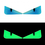 Mootorratta kuradi silmakleebised esitulede helendav pimestav v&auml;rvi 3D kleebised Mootorratta kere veekindel kaunistuskleebis D