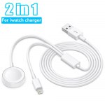 2 &uuml;hes kaabel Apple Watch laadija seeria 9 8 7 6 5 4 3 jaoks USB kiire kaasaskantav laadimisjaam iPhone 14 13 12 11 Pro Max Plus jaoks