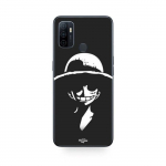 Coque Oppo A32 Monkey D. Luffy black and white Maniacase