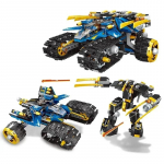576 TK Tehniline Ninja Thunder Raider Mehaaniline S&otilde;dalane Robot Meha Ehitusklotsid S&otilde;jarelva Mudel M&auml;nguasjad Lastele T&auml;iskasvanu Kingitus no original box