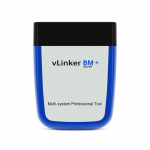 Vgate Vlinker BM + OBD2 V2.2 Bluetooth Kahe režiimiga 4.0 Diagnostiline Autode Veakoodilugeja sinine
