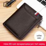 2023. aasta meeste nahast RFID-rahakott &ndash; l&uuml;hike vargusvastane kaardihoidja juhiloa pesaga