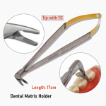 1 piece Dental Orthodontic Matrics Forcep Tip with T/C Dental Matrix Holder Forcep Matrices Placing Tweezer 1 pc normal