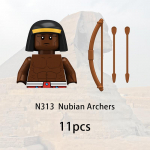 11 tk Keskaegne Teutooni r&uuml;&uuml;tli ehitusklots Vana-Egiptuse s&otilde;duri figuur S&otilde;jalise lossi relva tarvikud Klotsid M&auml;nguasi Laste kingitus N321