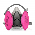 Poole n&auml;oosaga korduvkasutatav respiraator, 2097 filtriga tolmu, osakeste, &otilde;ietolmu, pliiv&auml;rvi, asbesti vastu, laialdaselt kasutatav v&auml;rvimisel, tsemenditehas