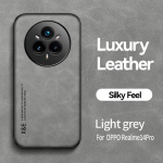 Realme 14 Pro 5G jaoks Luksuslik PU Nahast Silikoonist Telefoni&uuml;mbris Realmi Real me Realme14 Pro+ Plus 5G jaoks Magnetilise Hoidjaga Kate Realme 14 Pro 5G helehall v&auml;rv