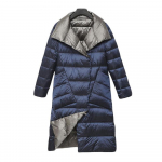 Kahepoolne pikk sulejope kevad-s&uuml;gisene turtlene kaelusega valge pardi sule soojad pargid Must kuldhall helesinine roheline valge S-5XL S