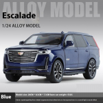 1:24 Cadillac Escalade maastur Sulamist Auto Die-cast Metallist Mudel &Auml;riauto Heli ja Valgus Lauakollektsioon Dekoratsioon Kingitus Poiss V&auml;ljapaneku Kaunistused must