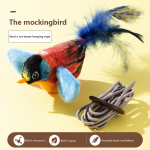 Lemmiklooma Elektriline Pl&uuml;&uuml;sm&auml;nguasi Tiibu Liigutav ja Vibreeriv V&auml;rblane Laetav Kassi M&auml;nguasi Simulatsioon Kiikuv Tiib Lind