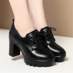 Pehme tallaga naiste mugavad kevad-s&uuml;gisesed s&uuml;gava s&auml;&auml;rega paeltega vabaaja veekindlad platvormiga k&otilde;rge kontsaga naiste kingad 35