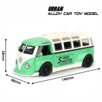 1/32 m&otilde;&otilde;tkavas buss T1 modifitseeritud metallisulamist valatud VW auto mudel kogumiss&otilde;iduk laste m&auml;nguauto p&uuml;hadekingituste karp kingitus roheline