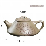 160ml Hiina Yixingi lillakivist teekann K&auml;sit&ouml;&ouml;na valmistatud kivist lusikas Teekann Tee infuser K&auml;sit&ouml;&ouml;na nikerdatud ploomi&otilde;itega veekeetja Zisha teekomplekt