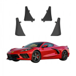 4 tk Autokaitseplekid Porikaitseplekid Porikaitseplekid Autokaitseplekid &Uuml;hilduvad Chevrolet Corvette C8 2021 2022 2023 2024-ga XF-15 must