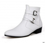 Meeste k&otilde;rge s&auml;&auml;rega nahast Martin saapad - Briti stiil, terava ninaga, vabaaja, saadaval suured suurused (512) 40