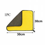 10/5/3/1tk Paksud mikrokiust autopuhastusr&auml;tikud Pehmed Kiirelt kuivavad aknad peeglid Puhastuslapid Kodu Kahekihilised puhtad lapid 30*30cm,1pc