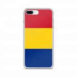 Coque T&eacute;lephone Drapeau Roumanie &ndash; iPhone 8 Plus