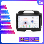 Ossuret 8G+128G AI H&auml;&auml;l 2 Din Android Auto Raadio KIA Sportage 3 2010-2016 2015 jaoks Carplay Auto Multimeedia GPS 2din Intelligentne Autoradio SWC BT RDS S6 8Core 6G 64G