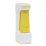 V&otilde;i L&otilde;ikur Viilutaja &Uuml;he Kl&otilde;psuga V&otilde;i Pulga Dispenser ja Hoiukarp Juustujagaja Leibade Kookide Hommikus&ouml;&ouml;gi jaoks kollane