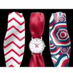 Montre Trend avec Bracelet foulard satin Moulin Rouge French Cancan