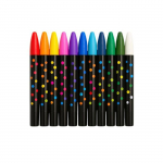 Karp 12 rasvakriidiga, assortii v&auml;rvid, laia s&uuml;damikuga, joonistamiseks lastele, kooli v&otilde;i k&auml;eliseks tegevuseks