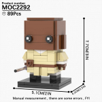 MOOXI Brickheadzed Space Wars Filmi Figuurimudel Jedi Tormis&otilde;dur Robot Ehitusklotside Komplekt DIY Klotsid Lastele Montessori M&auml;nguasjad