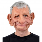 1 tk Halloweeni Cosplay Peo Lateksist Kogu N&auml;o Katte Suurte K&otilde;rvadega Vanamehe Peakatte Mask