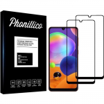 Film de protection - PHONILLICO - Samsung Galaxy A31 - Pack de 2 - Verre tremp&eacute; - Bord noir