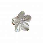 Lillega avatud s&otilde;rmus Reguleeritav poleeritud metallist &uuml;hev&auml;rviline sileda liialdatud stiiliga kroonleht Daami ballipidu s&otilde;rmes&otilde;rmus S&uuml;nnip&auml;evap&uuml;hade kingitus Ehted