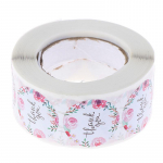 500 Labels/roll Thank You Sticker seal labes flower Stationery sticker onesize