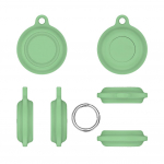 Silikoonist v&otilde;tmehoidja Motorola Moto Tag jaoks, &uuml;mbris, kaitsekate, veekindel sildihoidja, v&otilde;tmer&otilde;ngas, &uuml;mbrised, sildid, kett, j&auml;lgimisseadme tarvikud roheline