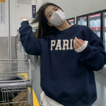 Naiste pikkade varrukatega O-kaelusega lahtised pulloverid Naiste topid &Uuml;hev&auml;rvilised dressipluusid XXL