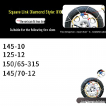 Roostevabast terasest libisemisvastased talvised lumeketid auto, veoauto ja kaubiku rehvidele