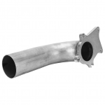 57mm Turbo V&auml;ljalasketoru Downpipe Dump Pipe tihendiga 5 poldiga &auml;&auml;rikuga Roostevabast terasest Turbo Dump Pipe asendus T3 T4 jaoks
