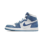Air Jordan 1 Retro High OG PS Denim Laste tossud Sinine Valge Kulunud-Sinine CU0449-104 35